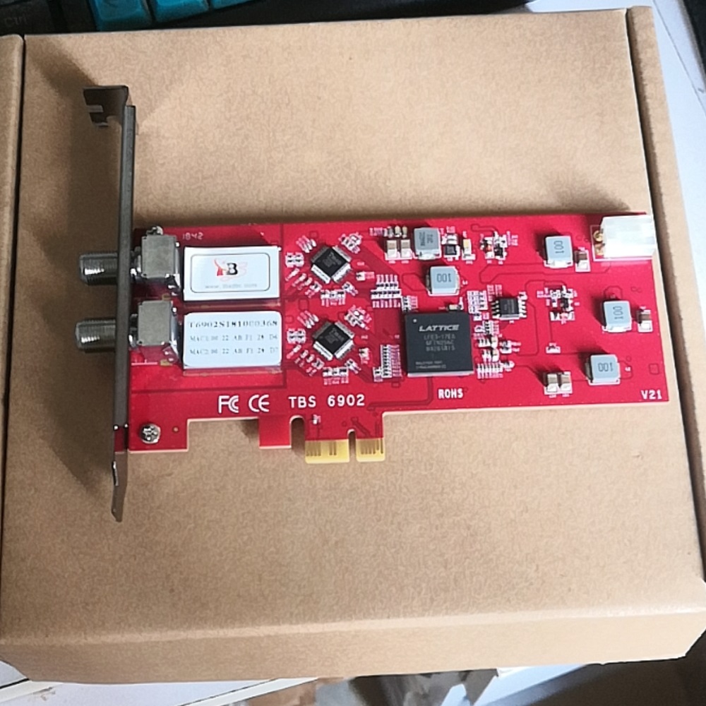 Skyzone Steadyview X Receiver Module - การ์ดรับสัญญาณดาวเทียม TBS6902 DVB-S2X การ์ดจูนเนอร์ทีวี PCI-E สำหรับพีซี