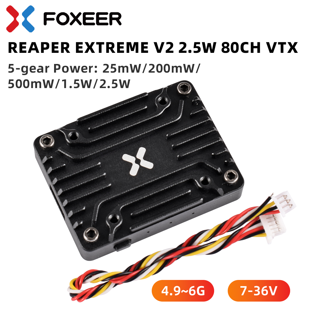 Foxeer 5.8G Reaper Extreme V2  - Foxeer Reaper Extreme 2.5W Vtx บทวิจารณ์และราคา
